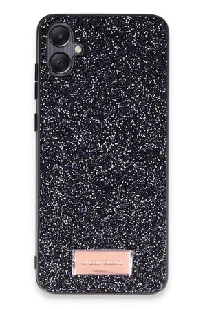 Onegif Samsung Galaxy A05 Bright Simli Kapak - Siyah