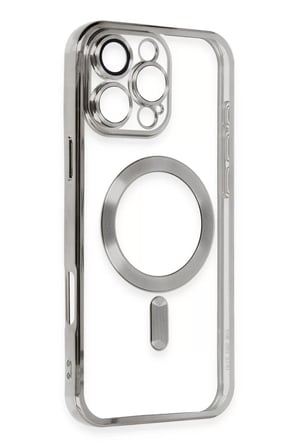 Newface Apple iPhone 16 Pro Kılıf Kross Magneticsafe Kapak - Titan Gri