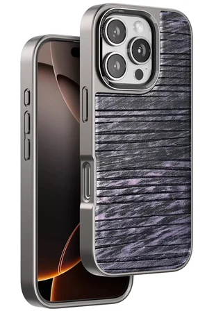 Venco Apple iPhone 16 Pro Max Wave Kapak - Derin Mor