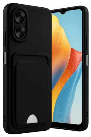 Newface Oppo A38 Kılıf Kelvin Kartvizitli Silikon - Siyah