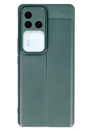 Newface Vivo V30 5G Kılıf Auto Focus Kapak - Koyu Yeşil