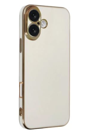 Newface Apple iPhone 16 Kılıf Volet Silikon - Beyaz