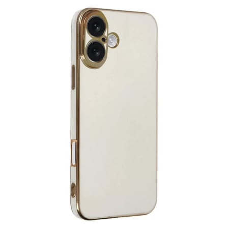 Newface Apple iPhone 16 Kılıf Volet Silikon - Beyaz