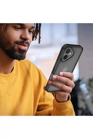 Newface Apple iPhone 16 Kılıf Elegant Kapak - Siyah