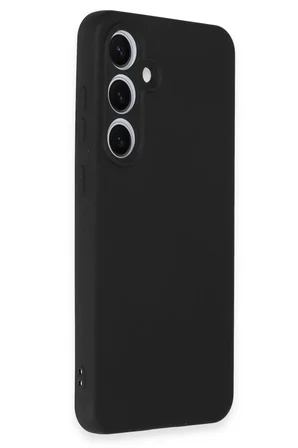 Newface Samsung Galaxy S24 FE Kılıf Nano içi Kadife Silikon - Siyah