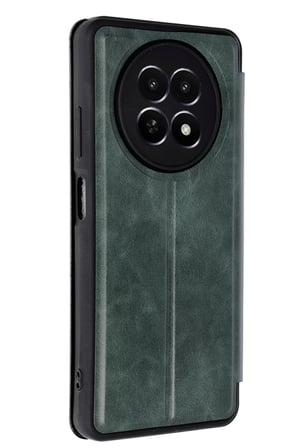 Newface Realme 12 5G Kılıf Flip Cover - Koyu Yeşil