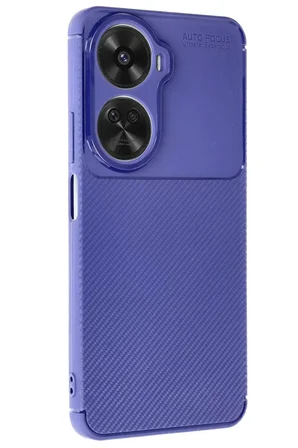 Newface Huawei Nova 12 SE Kılıf Auto Focus Karbon Kapak - Lacivert