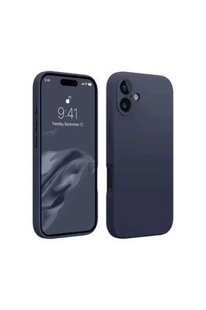 Newface Apple iPhone 16 Kılıf First Silikon - Lacivert
