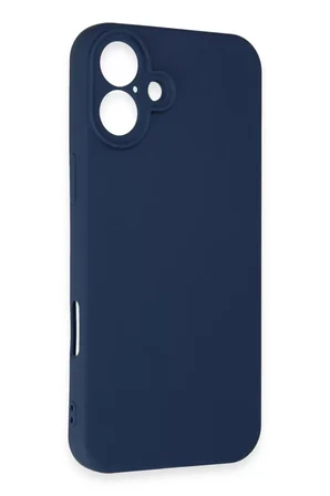 Newface Apple iPhone 16 Kılıf First Silikon - Lacivert