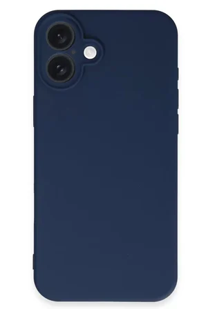 Newface Apple iPhone 16 Kılıf First Silikon - Lacivert