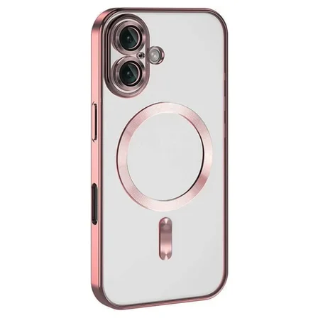 Newface Apple iPhone 16 Kılıf Kross Magneticsafe Kapak - Pembe