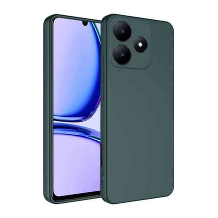 Newface Realme C61 Kılıf First Silikon - Koyu Yeşil