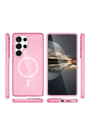 Joko Samsung Galaxy S23 Ultra Kılıf Star Magsafe Kapak - Pembe