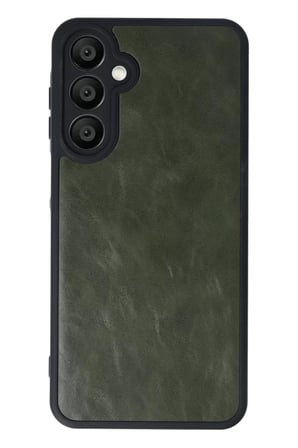 Newface Samsung Galaxy A16 5G Kılıf Aras Deri Kapak - Koyu Yeşil