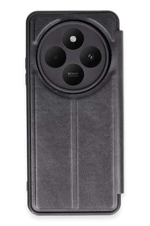 Newface Xiaomi Redmi 14C Kılıf Flip Cover - Siyah