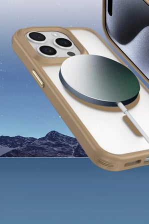 Newface Apple iPhone 16 Pro Kılıf Enka Magsafe Silikon Kılıf - Siyah