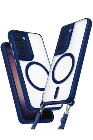 Newface Samsung Galaxy S23 Plus Kılıf Enka Magsafe Silikon Kılıf - Lacivert