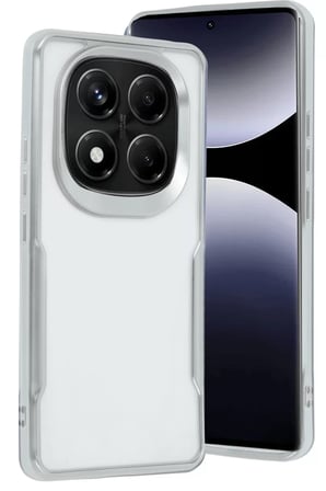 Newface Xiaomi Redmi Note 14 Pro 4G Kılıf Boyi Silikon Kapak - Gümüş