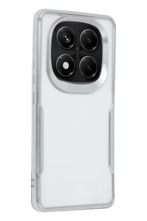 Newface Xiaomi Redmi Note 14 Pro 4G Kılıf Boyi Silikon Kapak - Gümüş