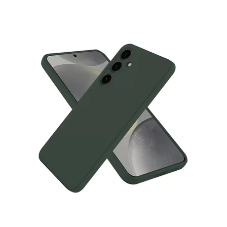 Newface Samsung Galaxy A56 Kılıf Nano içi Kadife Silikon - Koyu Yeşil