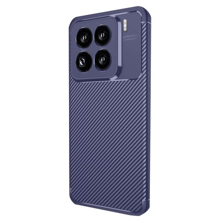 Newface Xiaomi Mi 15 Pro Kılıf Auto Focus Karbon Kapak - Lacivert