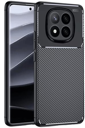 Newface Xiaomi Redmi Note 14 Pro 5G Kılıf Auto Focus Karbon Kapak - Siyah