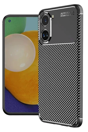 Newface Xiaomi Poco X7 Pro Kılıf Auto Focus Karbon Kapak - Siyah