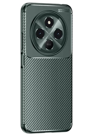 Newface Tecno Spark 30C Kılıf Auto Focus Karbon Kapak - Koyu Yeşil