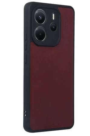 Newface Xiaomi Redmi Note 14 4G Kılıf Aras Deri Kapak - Bordo