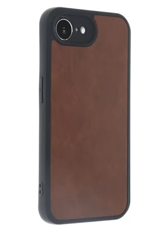 Newface Apple iPhone 16E Kılıf Aras Deri Kapak - Taba