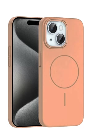 Joko Apple iPhone 15 Plus Broş Magsafe Kapak - Çöl Titanyum