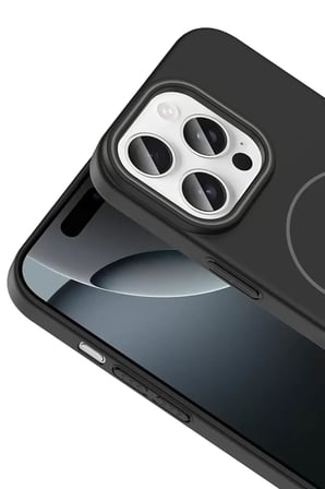 Joko Apple iPhone 15 Plus Broş Magsafe Kapak - Çöl Titanyum