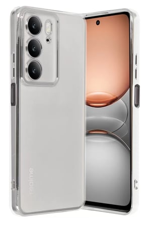 Newface Realme C75 4G Kılıf Razer Lensli Silikon - Gümüş