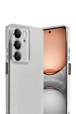 Newface Realme C75 4G Kılıf Razer Lensli Silikon - Gümüş