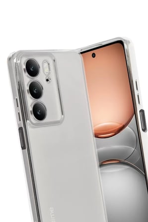 Newface Realme C75 4G Kılıf Razer Lensli Silikon - Gümüş