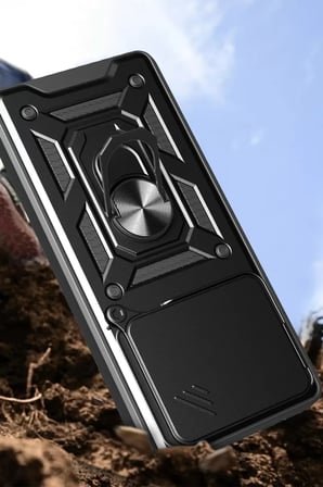 Newface Xiaomi Mi 15 Kılıf Pars Lens Yüzüklü Silikon - Lacivert