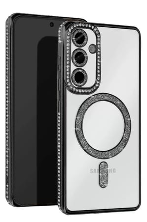 Newface Samsung Galaxy S25 Edge Joke Simli Magneticsafe Kılıf - Siyah