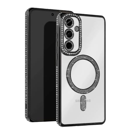 Newface Samsung Galaxy S25 Edge Joke Simli Magneticsafe Kılıf - Siyah
