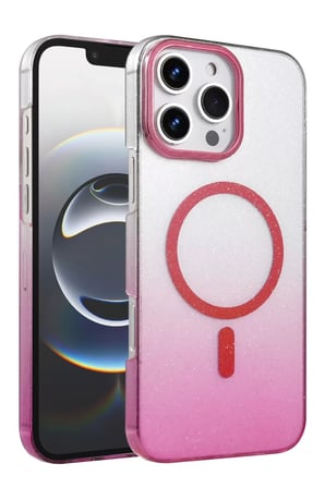 Newface Apple iPhone 16 Pro Glossy Magsafe Kapak - Pembe