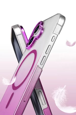Newface Apple iPhone 16 Plus Glossy Magsafe Kapak - Çöl Titanyum