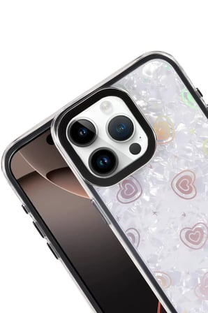 Newface Apple iPhone 15 Pro Max Lumi Desenli Kapak - Siyah