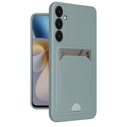 Newface Samsung Galaxy A26 Kılıf Kelvin Kartvizitli Silikon - Açık Yeşil