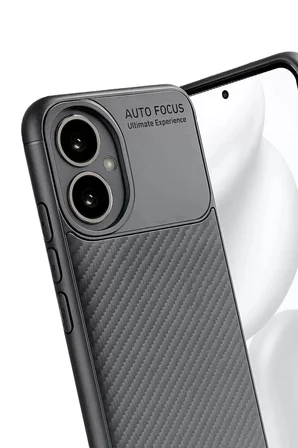 Newface Honor 400 Kılıf Auto Focus Karbon Kapak - Gri