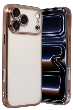Newface Apple iPhone 17 Pro Max Razer Lensli Silikon - Çöl Titanyum