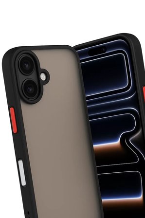 Newface Apple iPhone 17 Kılıf Montreal Silikon Kapak - Siyah