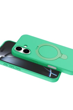 Newface Apple iPhone 17 Regal Magsafe Standlı Kapak - Yeşil