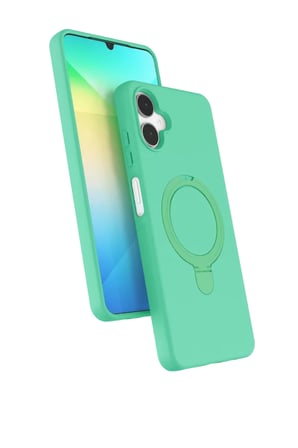Newface Samsung Galaxy A06 Regal Magsafe Standlı Kapak - Yeşil