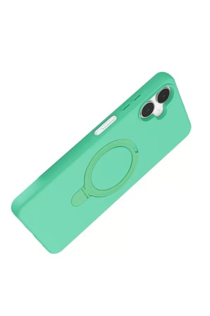 Newface Samsung Galaxy A06 Regal Magsafe Standlı Kapak - Yeşil