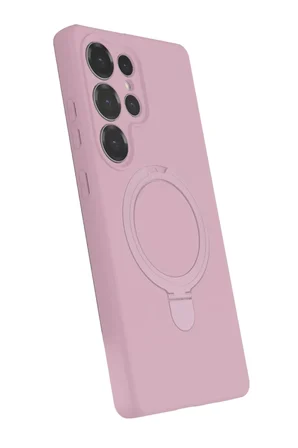 Newface Samsung Galaxy S24 Ultra Regal Magsafe Standlı Kapak - Açık Pembe