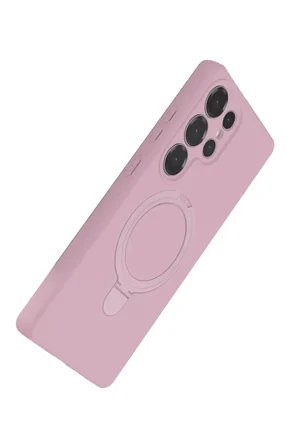 Newface Samsung Galaxy S24 Ultra Regal Magsafe Standlı Kapak - Açık Pembe